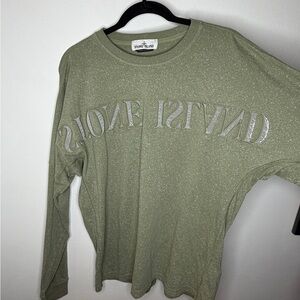 Stone Island Green Crew Neck Top